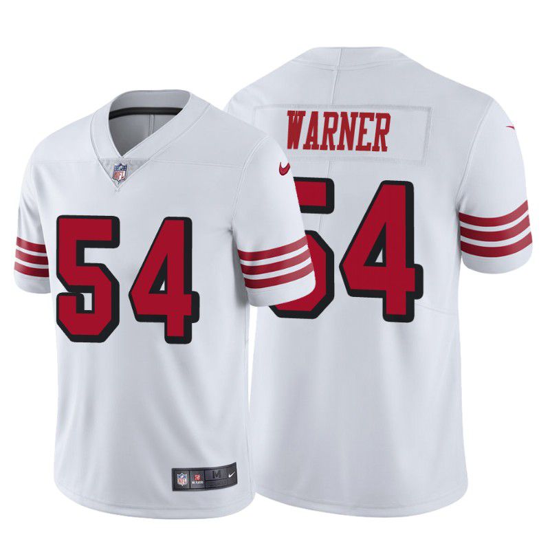 Men San Francisco 49ers #54 Fred Warner Nike White Color Rush Limited NFL Jersey